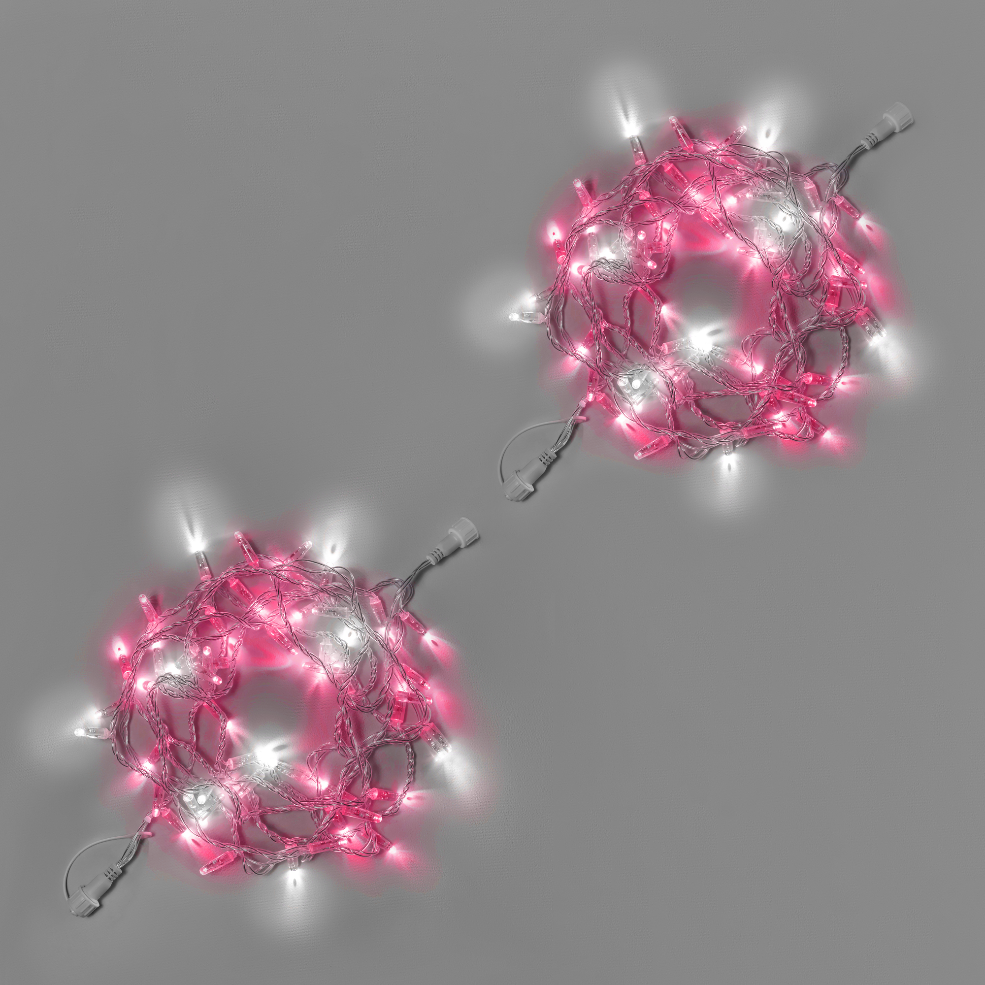 Светодиодная гирлянда INOXHUB Нить 10м 100 LED соединяемая с мерцанием 220В IP65 прозрачный провод РОЗОВАЯ 2840₽