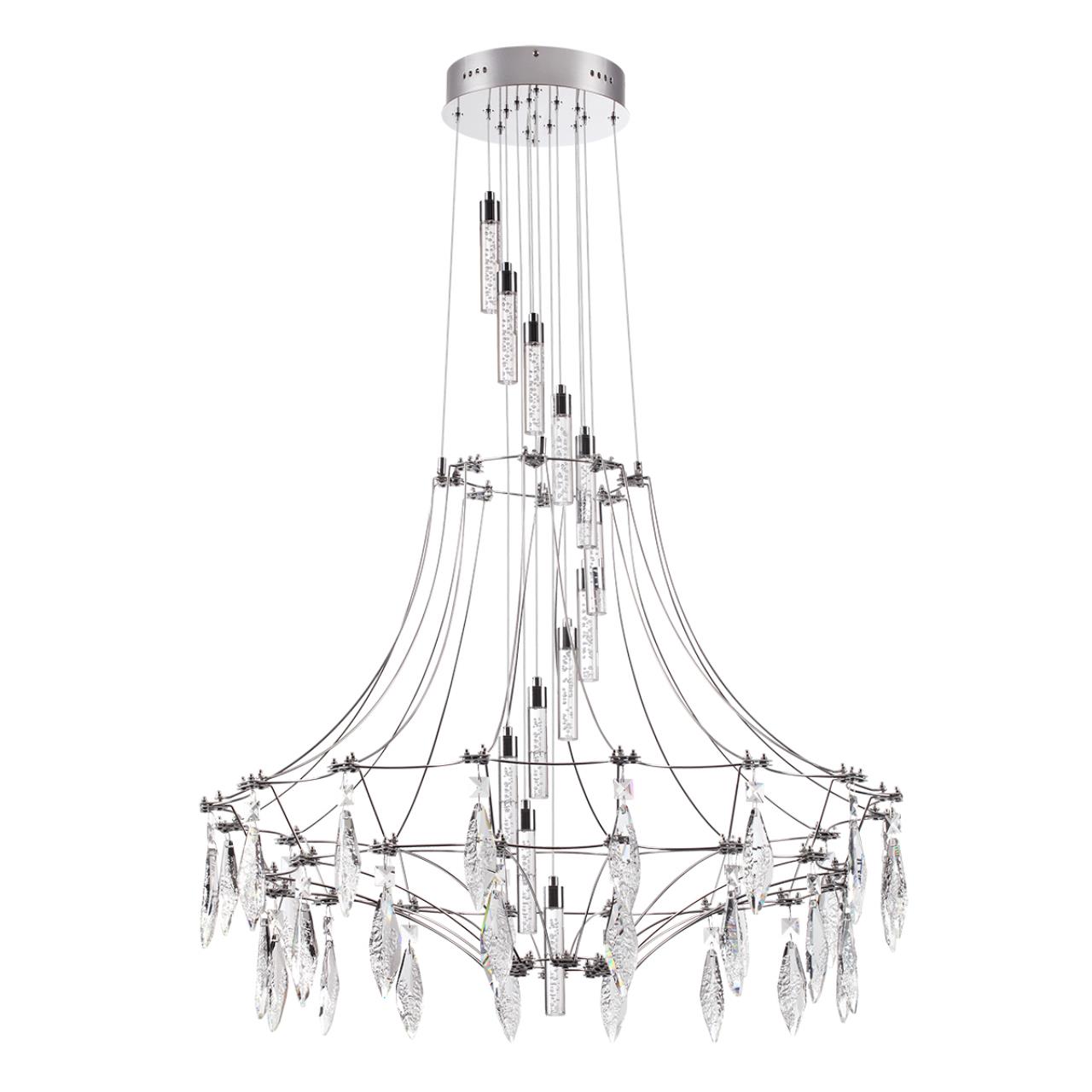 6699/51L CLASSIC ODL_EX25 81 Люстра хром/металл/хрусталь IP20 LED 51W 4000K FLAMENCO