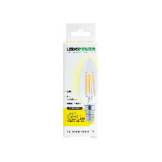 Светодиодная лампа LEDS POWER Filament C35 E14 6Вт 3000К 007076
