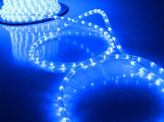 Дюралайт LED-DL-2W-2.77CM-100M-240V-B синий,13мм, 2,38M