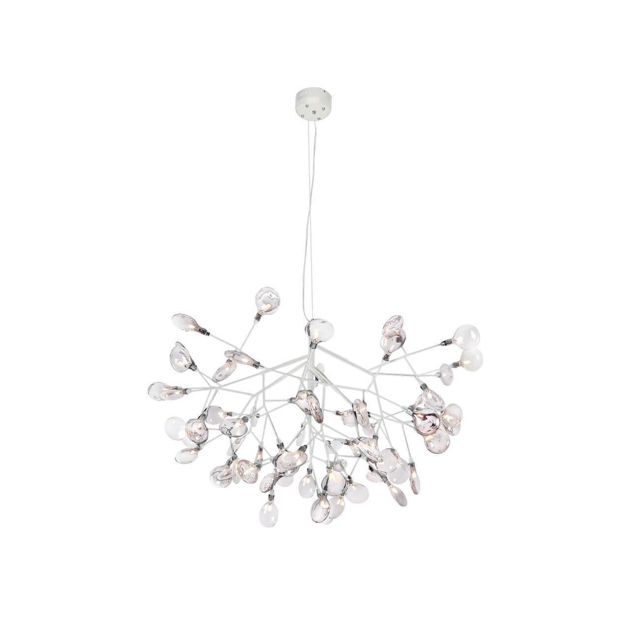 Подвесная светодиодная люстра Crystal Lux Evita SP63 White/Transparent подвесная люстра crystal lux nicolas sp pl8 gold white