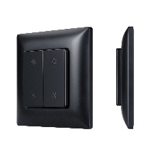 INTELLIGENT ARLIGHT Кнопочная панель SMART-RF-801-22-1G-DIM-SUF Black (3V, 2.4G) (IARL, IP20 Пластик, 5 лет)