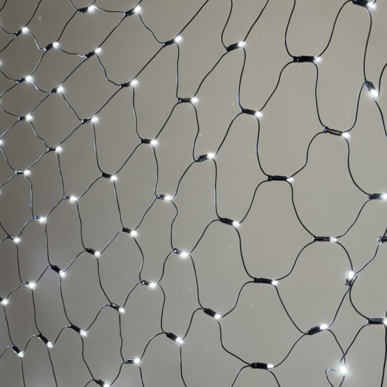 Светодиодная Сеть с Колпачком 2 x 3 м Белая 220В 384 LED Провод Черный ПВХ IP65 11290₽