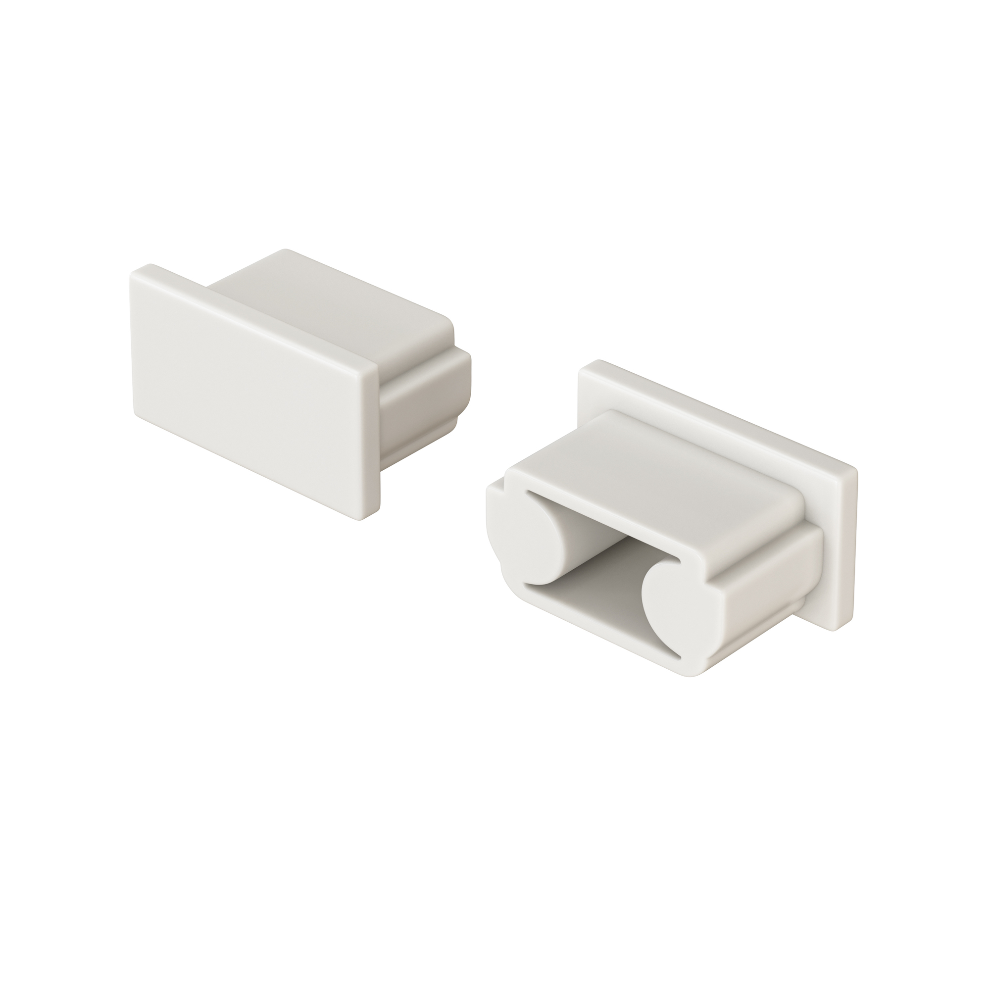 Комплект заглушек (для профиля ALM001S-2M) 10шт., ALM001EC