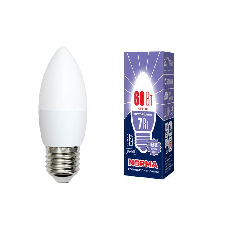 Лампа светодиодная E27 7W 6500K матовая LED-C37-7W/DW/E27/FR/NR UL-00003797