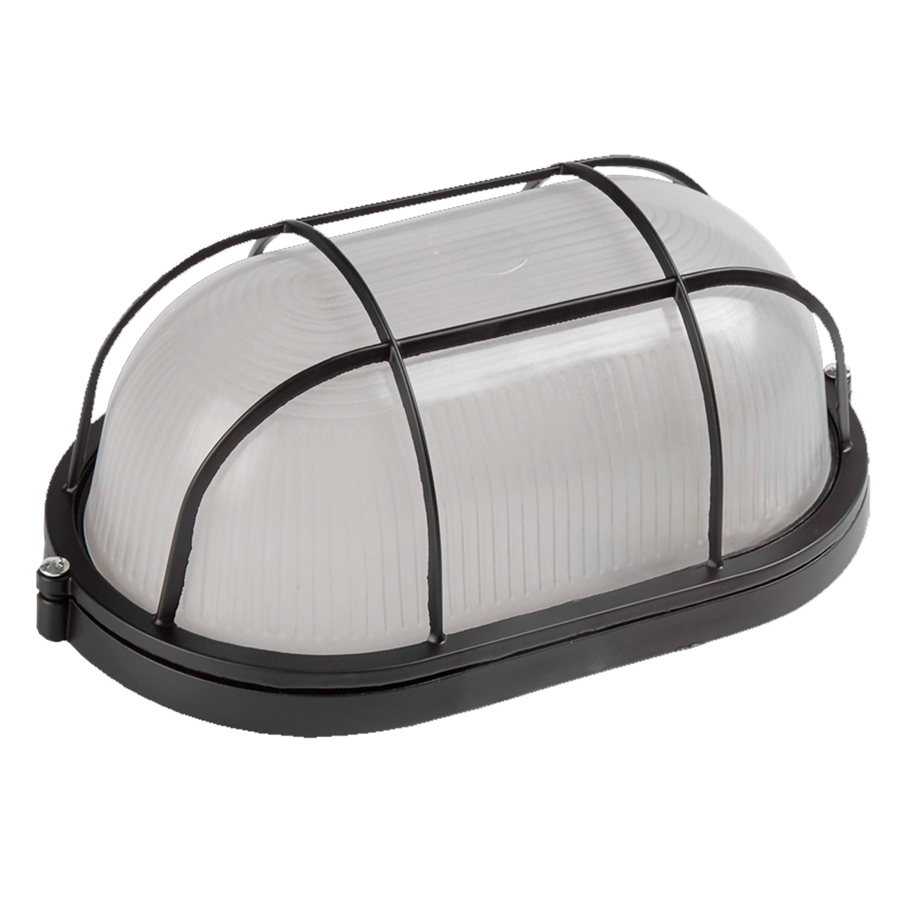 Светильник ЖКХ НПБНПП Е27 General GCF-O-E27-60-IP65 437728 матовый черный с решеткой 706₽