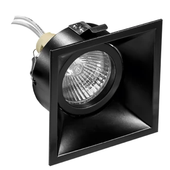 Светильник точечный встраиваемый декоративный под заменяемые галогенные или LED лампы Domino 214507 светильник встраиваемый с белой led подсветкой feron cd4045 потолочный gx53 без лампы серый хром 41410