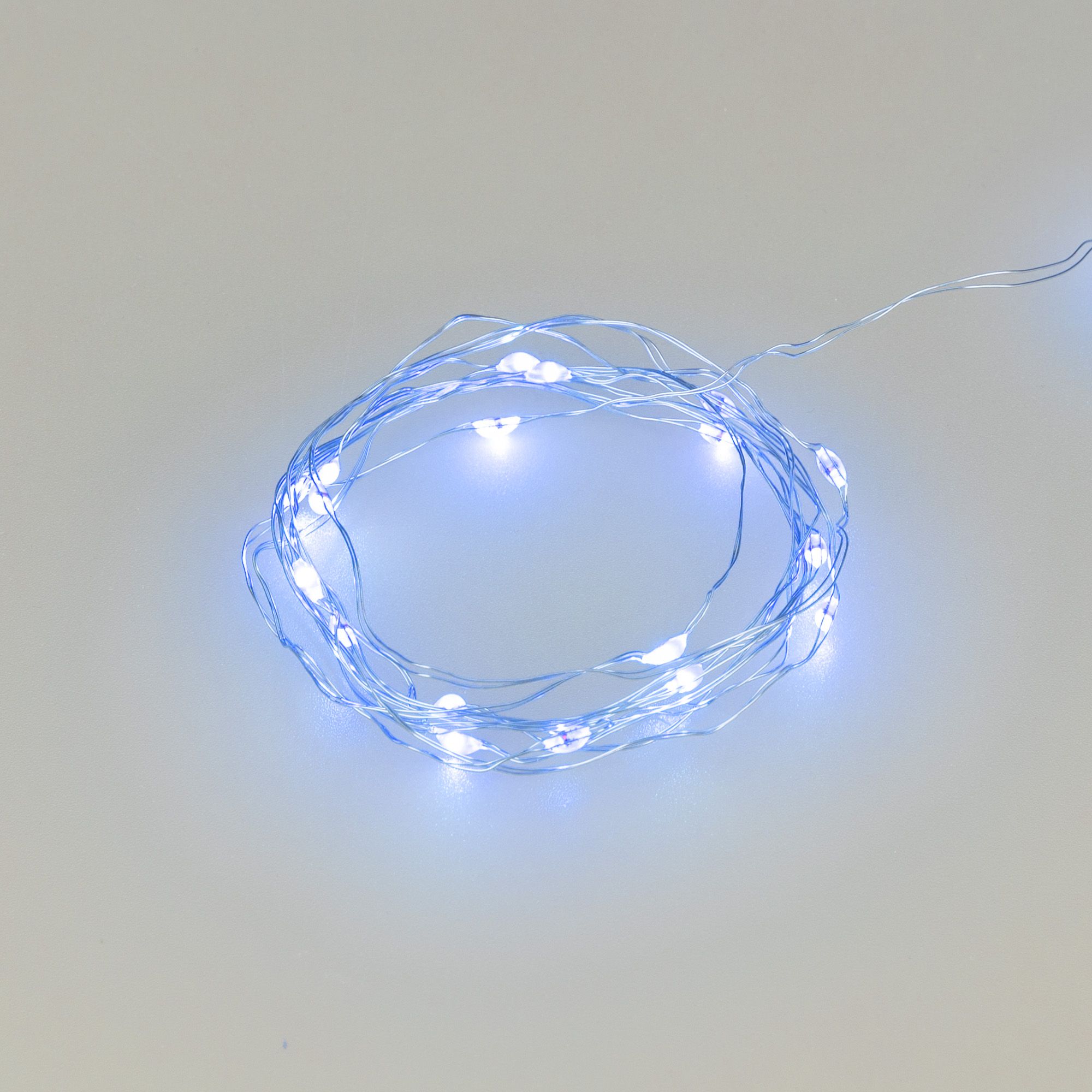 Светодиодная гирлянда ARD-DEW-HOME-2000-CLEAR-20LED-STD Blue (3V, Battery Pack) (Ardecoled, IP20) 048707