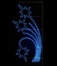 Светодиодная Консоль "Салют" 95 x 170 см, Синяя, 220В