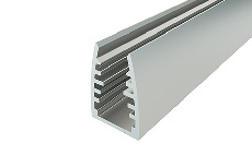 Профиль для светодиодной ленты алюминиевый для стекла LC-LPG-1318-2 Anod