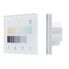 INTELLIGENT ARLIGHT Сенсорная панель SMART-DALI-301-11-1G-4SC-MIX-IN White (BUS/24V, Touch, 2.4G) (IARL, IP20 Пластик, 5 лет)