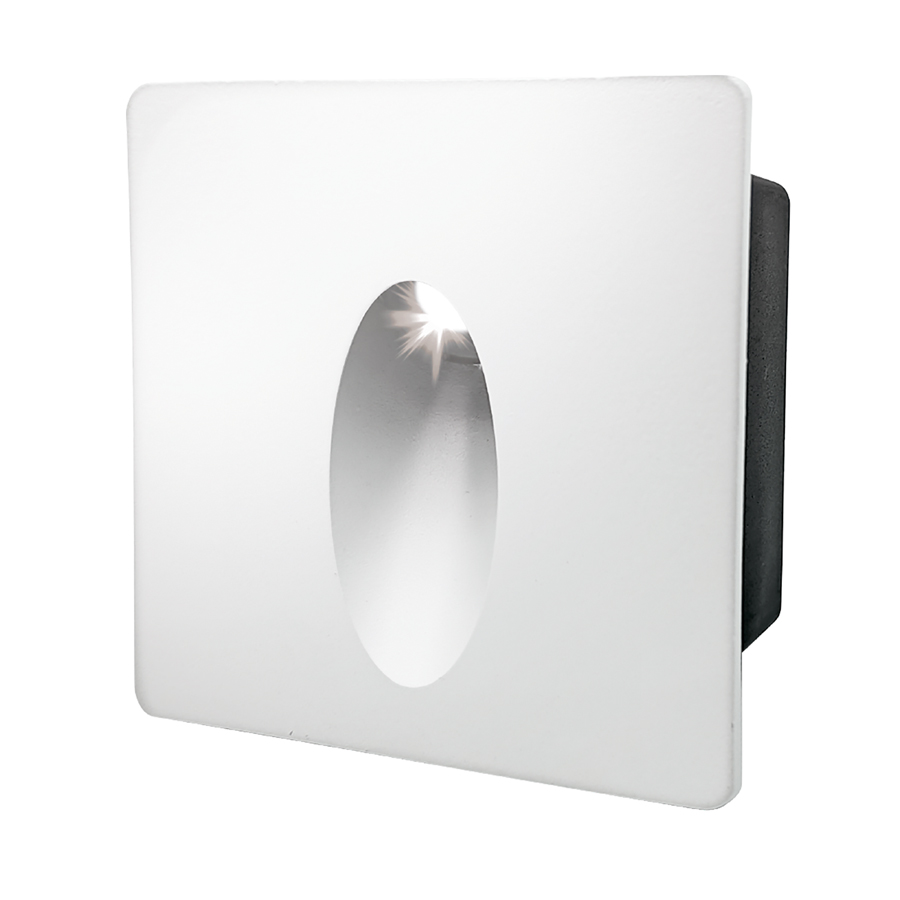 Светильник для ступеней 3Вт 5000К Металл Белый Квадрат Капля General GSTL-S1-3BT-5K 1479₽