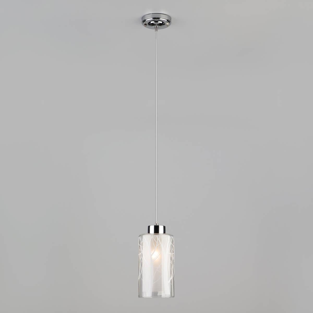 Подвесной светильник Eurosvet 50001/1 хром смеситель на борт ванны hansgrohe vernis shape хром глянцевый 71464000