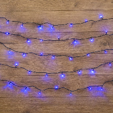 Гирлянда Твинкл Лайт 15 м, темно-зеленый ПВХ, 120 LED, цвет синий