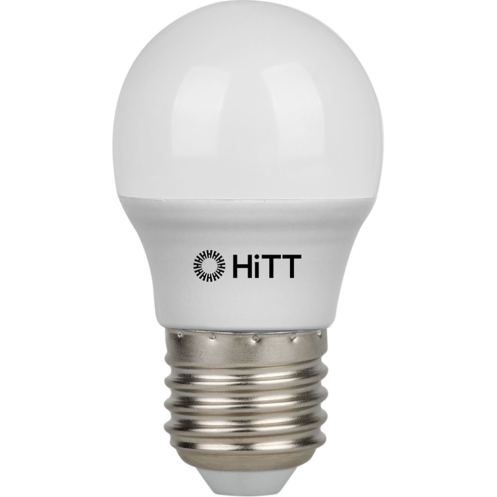 Светодиодная лампа HiTT-PL-G45-11-230-E27-6500