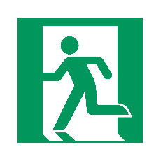 Пиктограмма EMGP-MARK-M-LEFT (Человек, движение влево) (Arlight, Пластик)