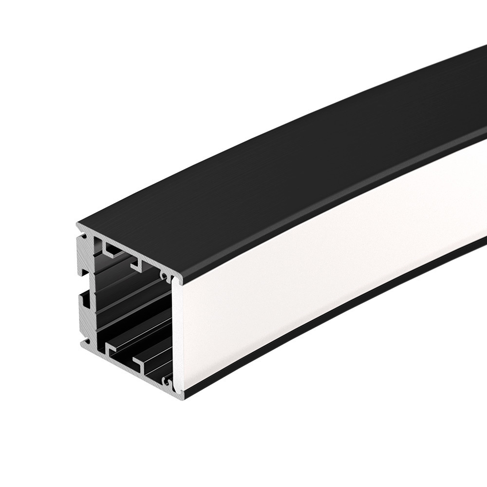 Профиль SL-ARC-3535-D1500-N90 BLACK (1180мм, дуга 1 из 4) (Arlight, Алюминий) профиль глубокий алюминиевый для светодиодной ленты прямой 2 м чёрный