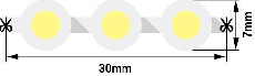 Лента светодиодная SWG DIP-96-12-7.7-WW-68