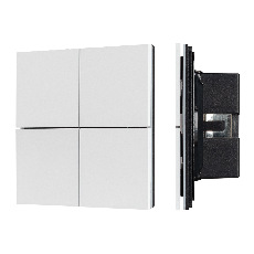 INTELLIGENT ARLIGHT Кнопочная панель KNX-304-23-IN White (BUS, Frameless) (IARL, IP20 Металл, 2 года)
