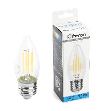 Лампа светодиодная Feron LB-713 Свеча E27 11W 6400K