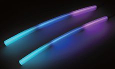 Светодиодная лента герметичная MOONLIGHT-BLACK-SIDE-G280-D25mm 24V RGB 360deg (14.4 W/m, IP65, 3m, wire x1) (Arlight, Вывод кабеля боковой)