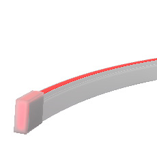 Гибкий неон 10x4 24В 9,6 Вт/м Red IP67 5м