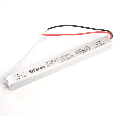 Трансформатор электронный для светодиодной ленты 18W 12V ( ультратонкий драйвер), LB001 FERON