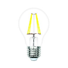 Лампа светодиодная филаментная Volpe E27 6W 3000K прозрачная LED-A60-6W/3000K/E27/CL/SLF UL-00008298