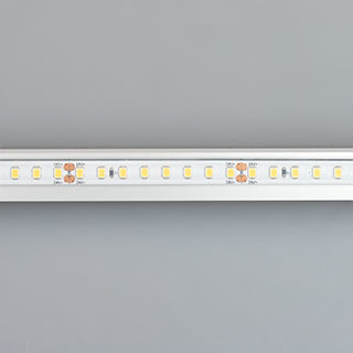Светодиодная лента герметичная RTW-PR-A128-10mm 24V White6000 (9.6 W/m, IP66, 2835, 5m) (Arlight, 9.6 Вт/м, IP66) светодиодная лента rt a128 8mm 24v white6000 9 6 w m ip20 2835 5m arlight высок эфф 150 лм вт