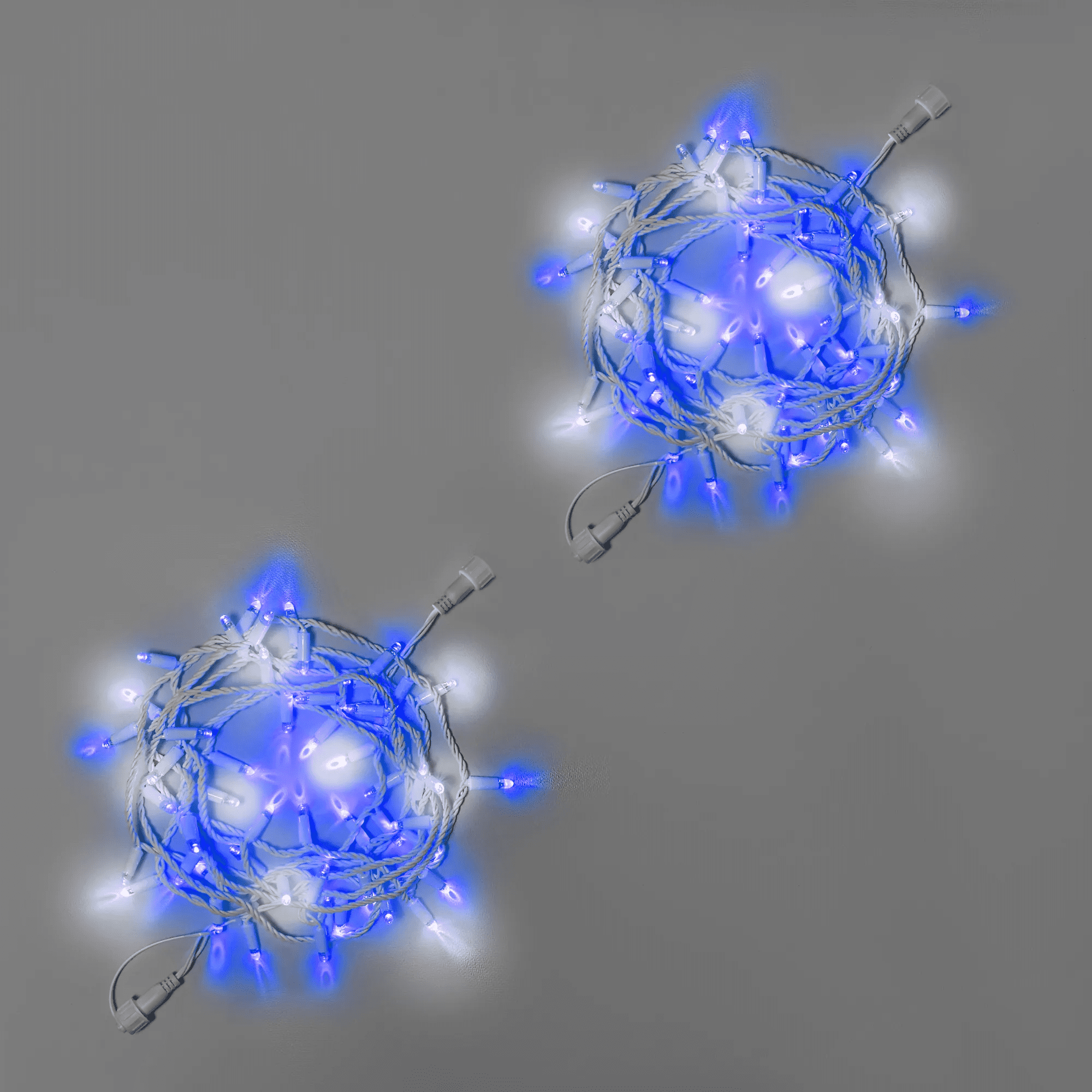 Светодиодная гирлянда INOXHUB Нить 10м 100 LED соединяемая с мерцанием 220В IP65 белый резиновый провод 33мм СИНЯЯ 3425₽