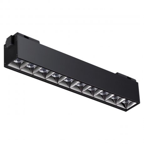 Трековый светильник для низковольного шинопровода Novotech KIT 358524 коннектор для соединения трековых шинопроводов gauss чёрный