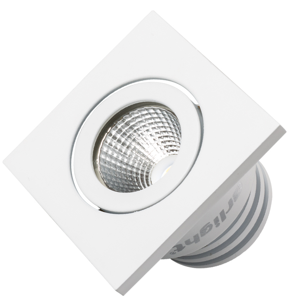 Светодиодный светильник LTM-S50x50WH 5W Warm White 25deg (Arlight, IP40 Металл, 3 года) мощный светодиод arpl 3w bcx45 warm white