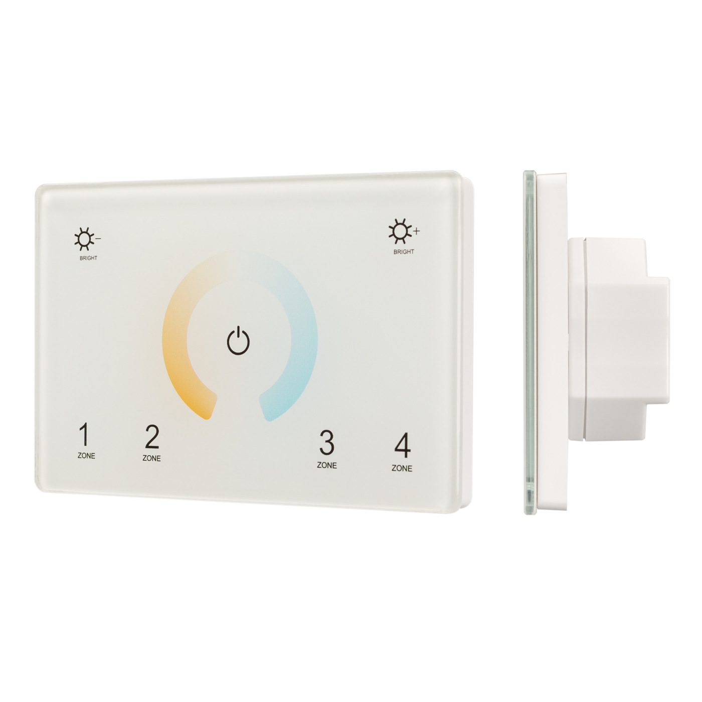 Панель Sens SMART-P81-MIX White (230V, 4 зоны, 2.4G) (Arlight, IP20 Пластик, 5 лет) сенсорная панель xiaomi aqara lumi smart scene panel switch s1 white zncjmb14lm