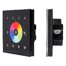 INTELLIGENT ARLIGHT Сенсорная панель DALI-901-11-4G-RGBW-DT8-IN Black (BUS/230V) (IARL, IP20 Пластик, 3 года)