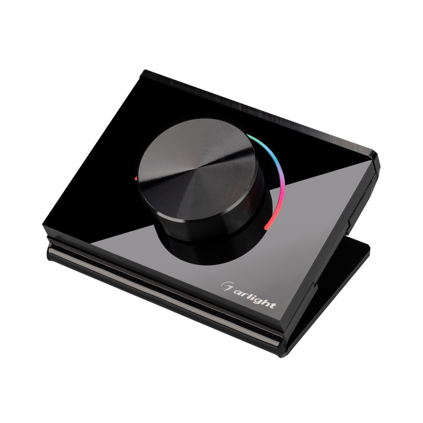 Панель Rotary SMART-P100-RGB Black (3V, 2.4G) (Arlight, IP20 Пластик, 5 лет) распределительная коробка открытая electraline bironi d110x50 мм 4 ввода ip20 чёрный
