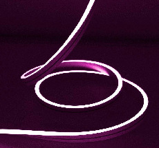 Гибкий Неон Rich LED, односторонний, розовый, 8*16 мм, 24 В, 50 м, RL-FX816-120-24V-P/P