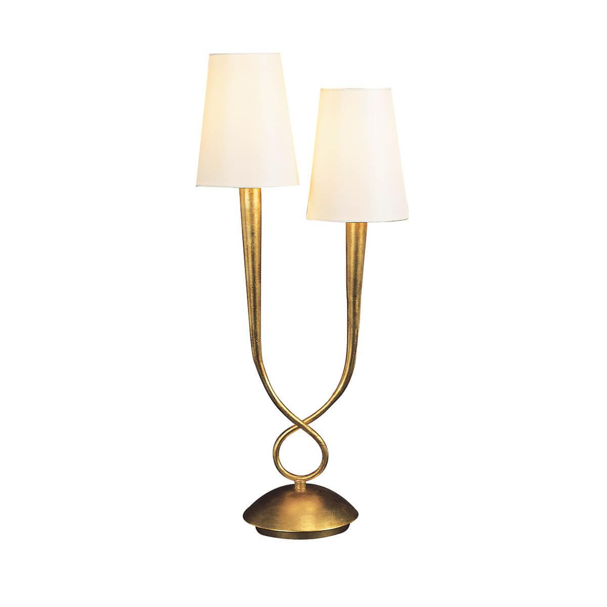 Настольная лампа Mantra Paola Painted Gold 3546, цвет золотой