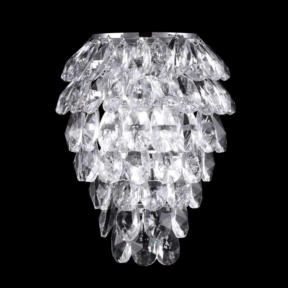 Настенный светильник Crystal Lux Charme AP3 Chrome/Transparent подвесная люстра crystal lux abigail sp pl15 d620 gold transparent