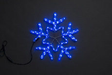 LED-XM-(FR)-2D-CK006-С-B Снежинка синяя 56х57см, 230V