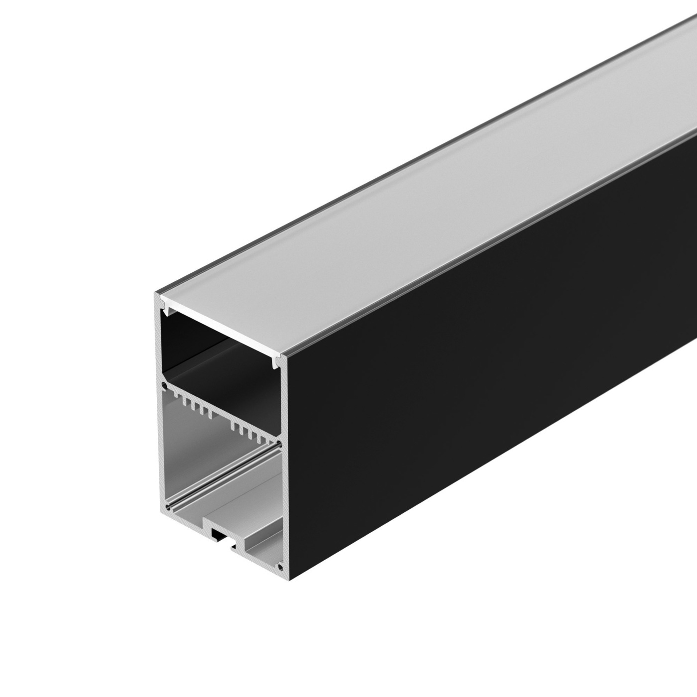 Профиль с экраном SL-LINE-4970-2500 BLACK+OPAL ручка для раздвижной двери punto soft line sl 010 чёрный