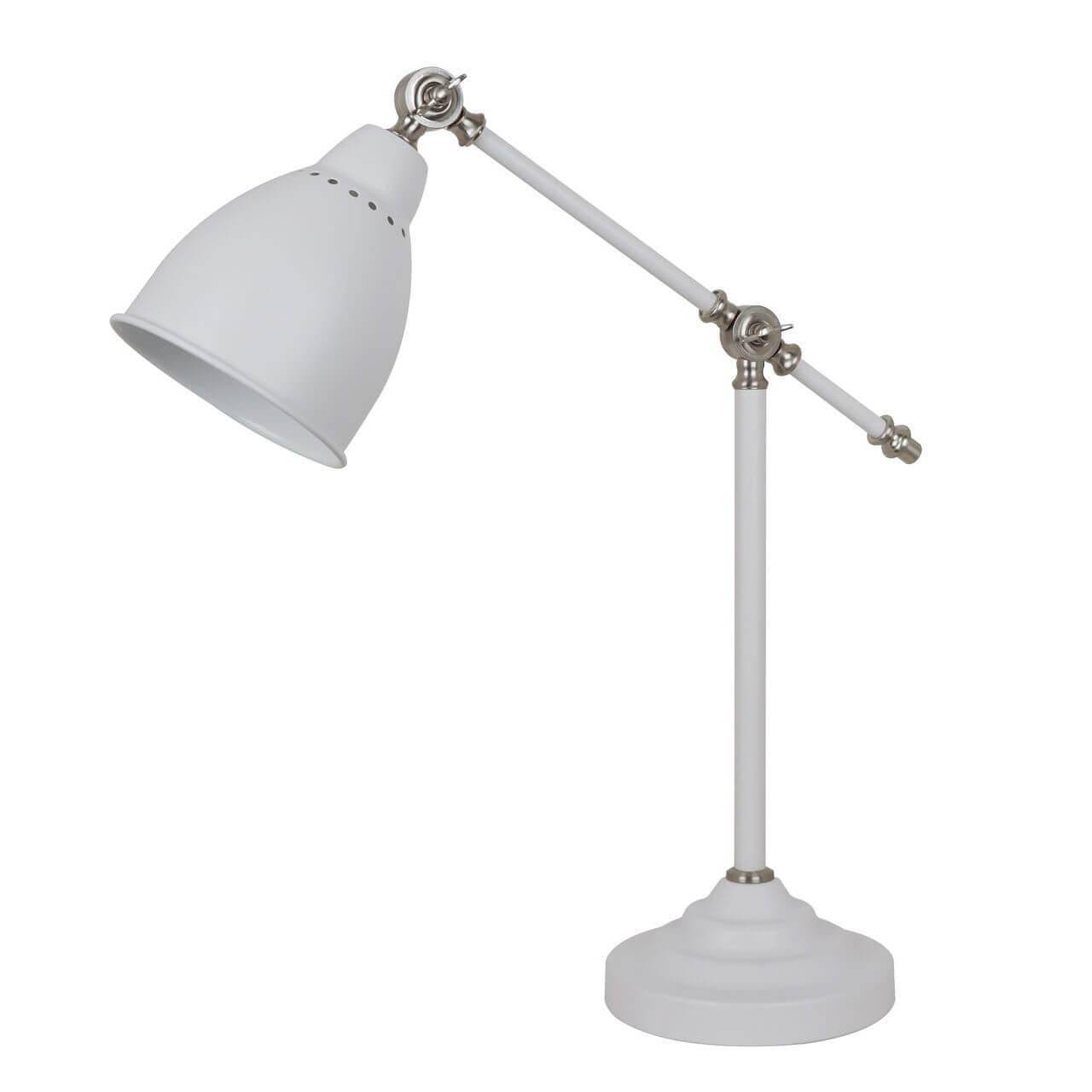 Настольная лампа Arte Lamp Braccio A2054LT-1WH industrial hanging lamp white round 51 cm e27 solid mango wood