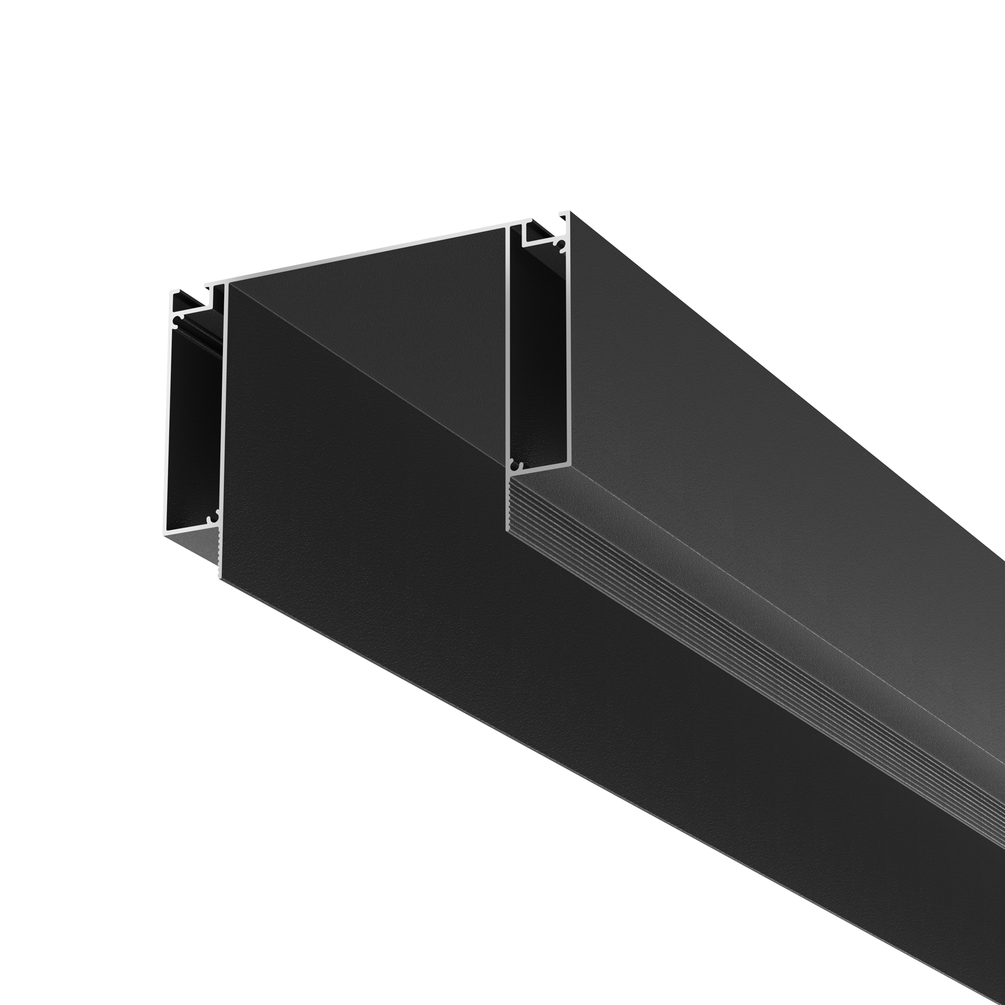 Алюминиевый профиль ниши скрытого монтажа для ГКЛ потолка, ALM-11681-PL-B-2M