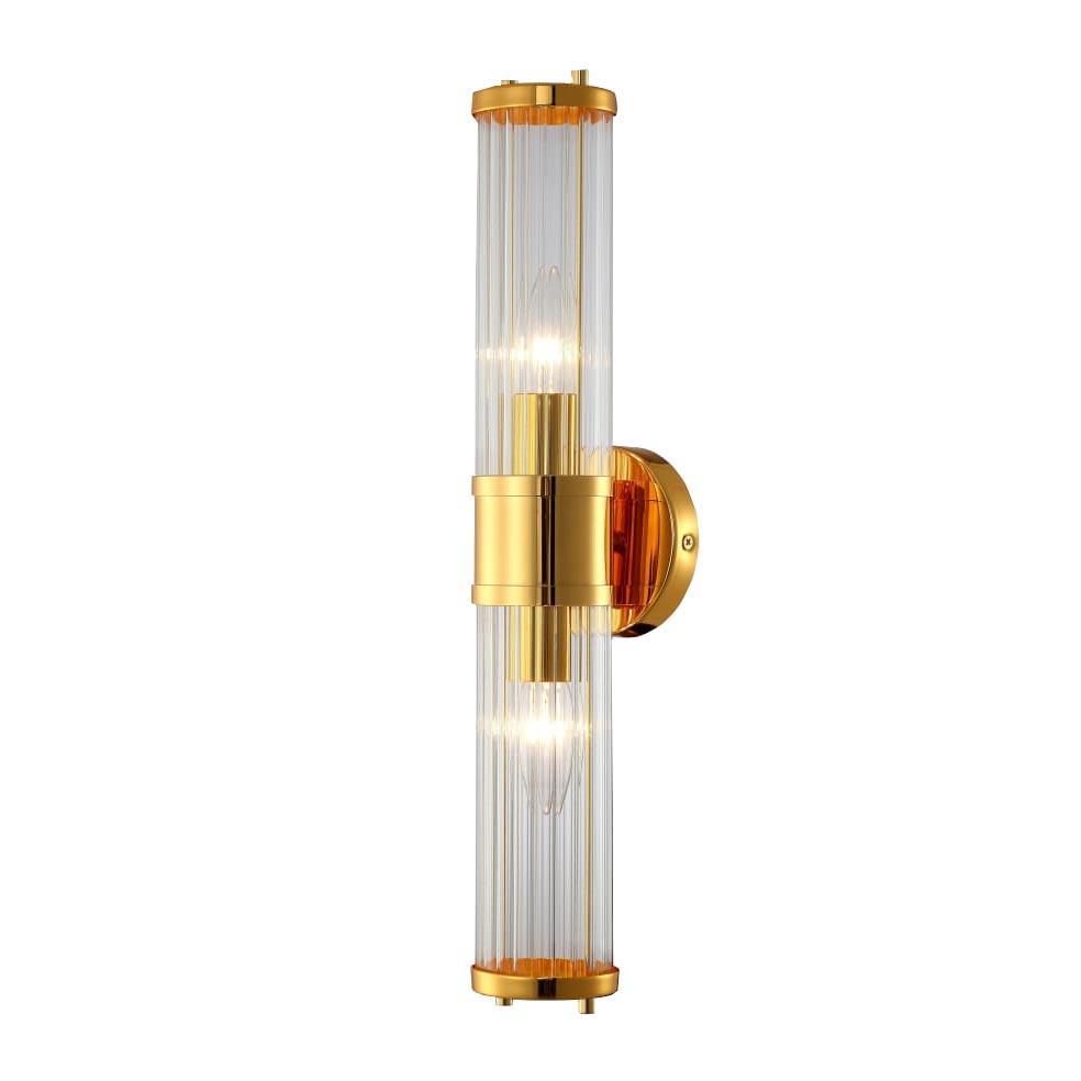 Подсветка для зеркал Crystal Lux Sancho AP2 Gold фонтан настольный от сети подсветка золотой ганеша в ладонях 21х21х28 см