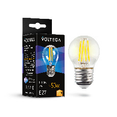 Светодиодная лампа Crystal Globe 5W 2700K E27 DIM 340°