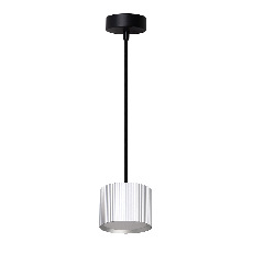 Светильник потолочный Feron Barrel HL4588 ARIA levitation 12W, 230V, GX53, серебро + черный, на подвесе 1,7 м