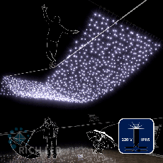 Светодиодный занавес 2*6 м, 220 вольт, герметичный, 1000 LED, RL-C2*6F-CB/W