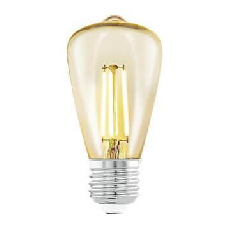 Лампа светодиодная филаментная Eglo E27 3,5W 2200К янтарь 11553