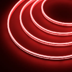 Светодиодная лента герметичная MOONLIGHT-SIDE-A168-4x10mm 24V Red (7.2 W/m, IP65, 5m, wire x2) (Arlight, Силикон)