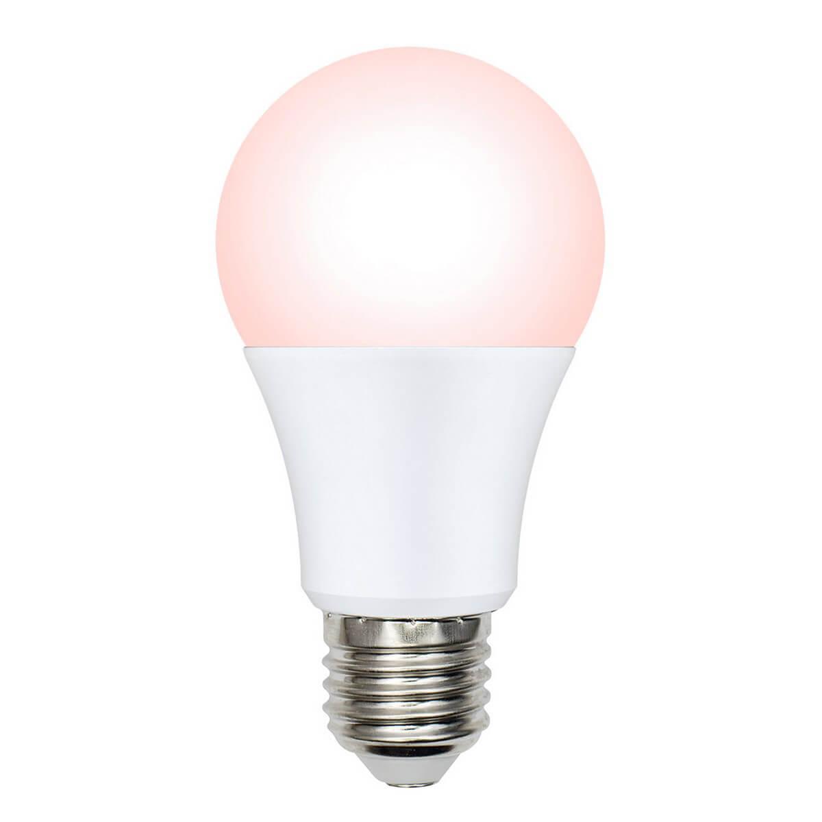 Купить Лампа светодиодная диммируемая для птиц Uniel E27 9W LED-A60-9W/SCEP/E27/FR/DIM IP65 PLO65WH UL-00003189