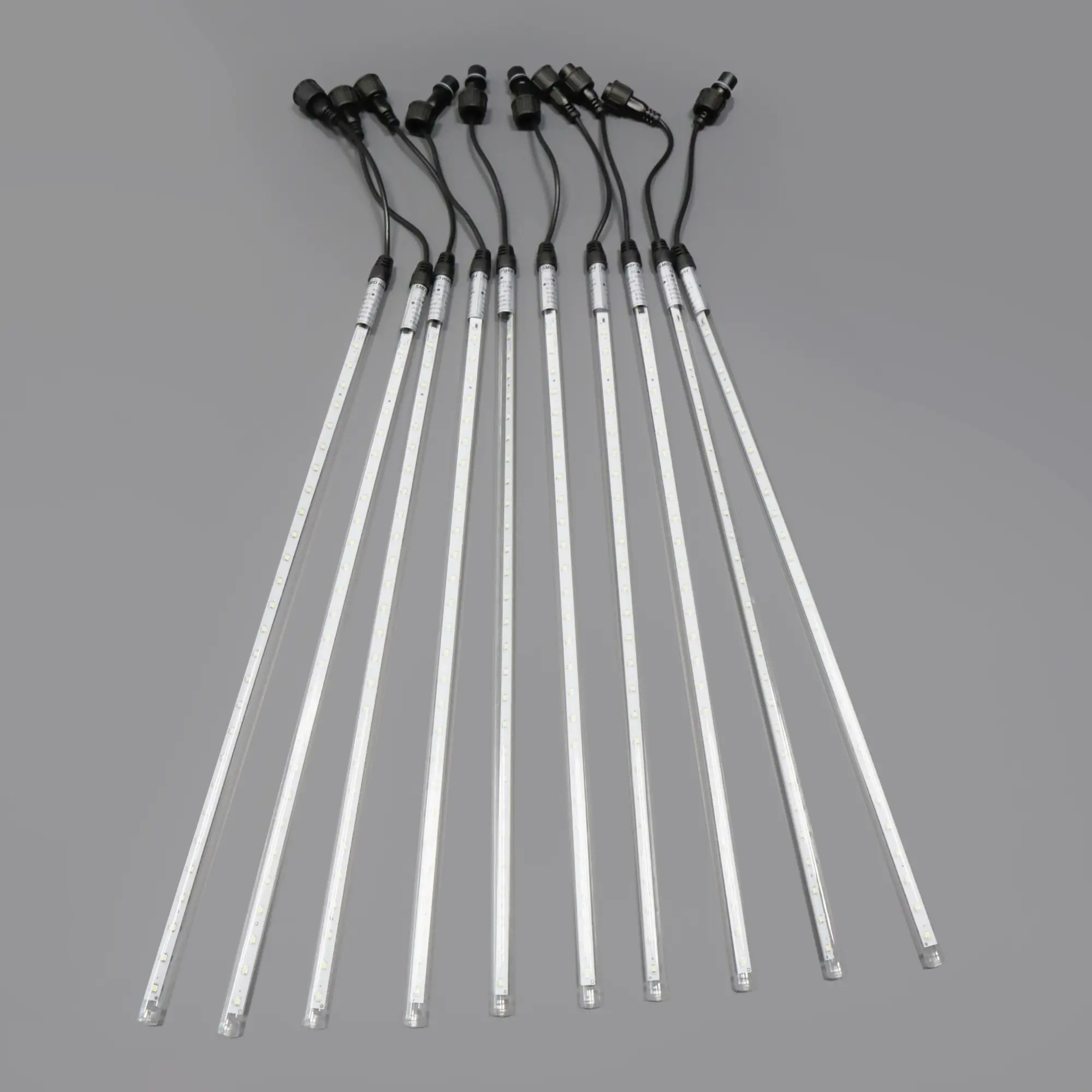 Комплект Тающие сосульки 10 штук 12В IP65 1005м чёрный ПВХ БЕЛЫЙ 12000₽